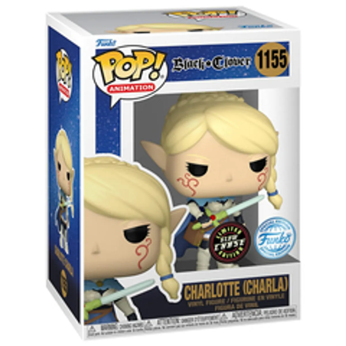 Фигурка Funko POP! Black Clover: Charlotte (Charla) (GW Chase Exc) (1155)