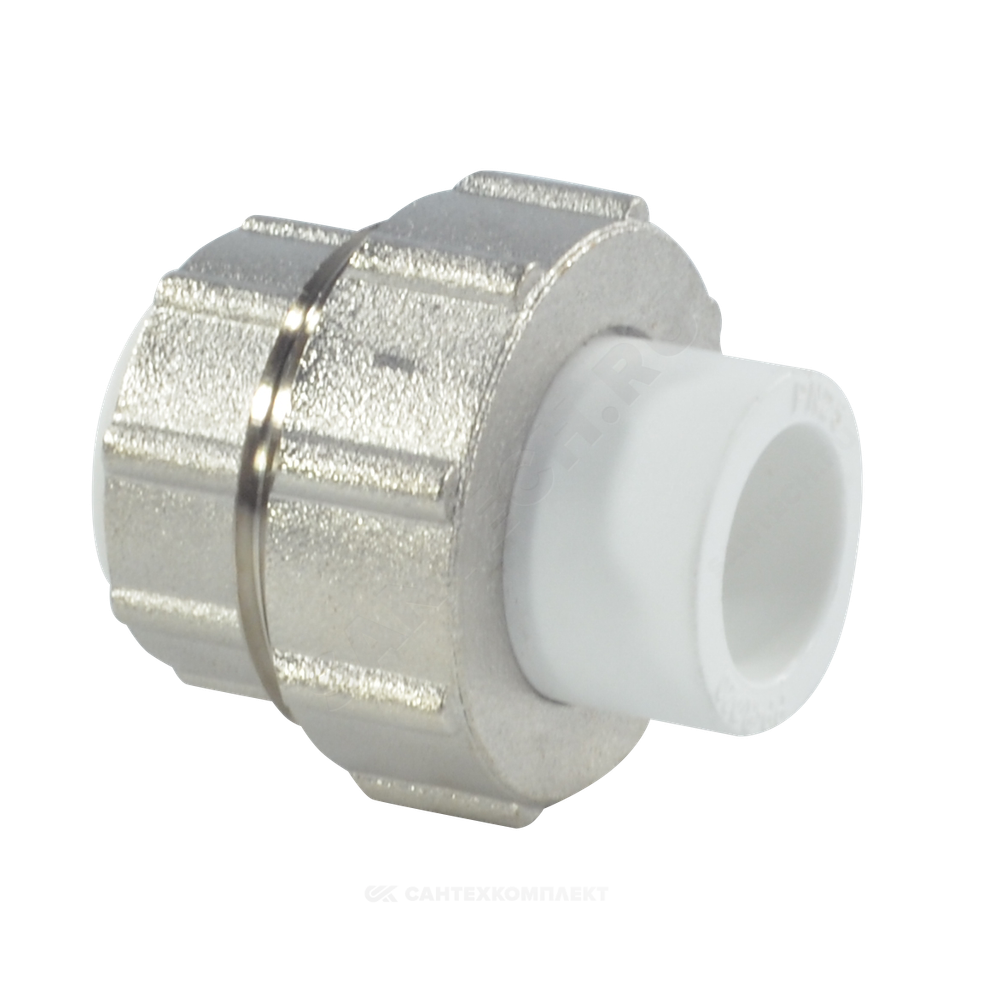 Муфта PP-R разъемная белая Дн 32 VALFEX 11157032