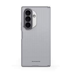 Чехол серого цвета с вставками из искусственной кожи для Samsung Galaxy Z Fold 8 Ultra, серия Vyne Series Case от Dux Ducis
