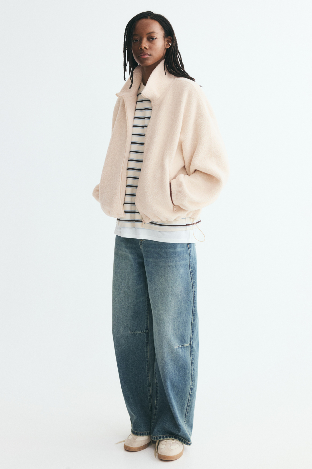 Плюшевая куртка на молнии - H&M