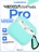 Чехол для Airpods Pro Gurdini прорезиненный soft touch c карабином Мятный тиффани