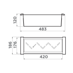 Корзина для сушки Omoikiri CO-04-LG