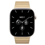 Умные часы Apple Watch Series 12 GPS + Cellular, 46mm, Pearl White Ceramic Case with Radiant Gold Link Bracelet
