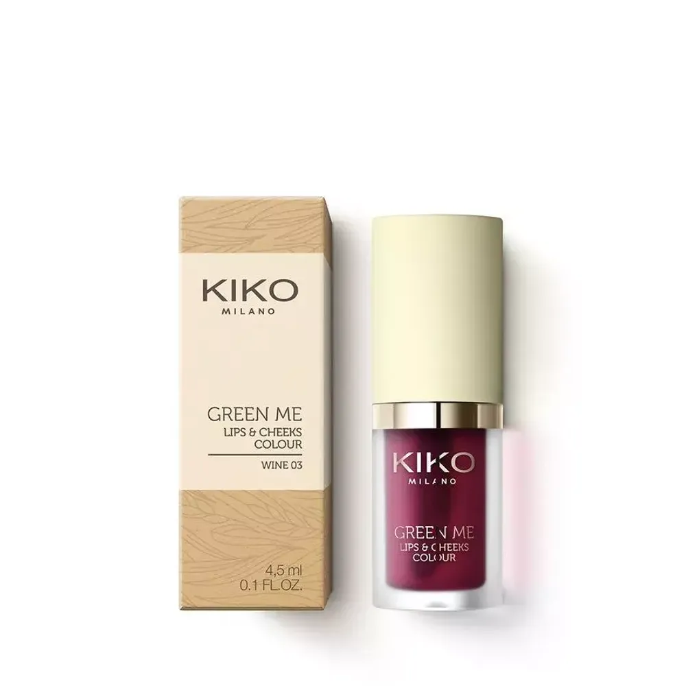 Тинт для губ и щек KIKO Milano Green Me Lips & Cheeks Colour - 03 WINE