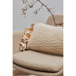 Чехол на подушку горчичного цвета clouds из коллекции ethnic, 35х60 см