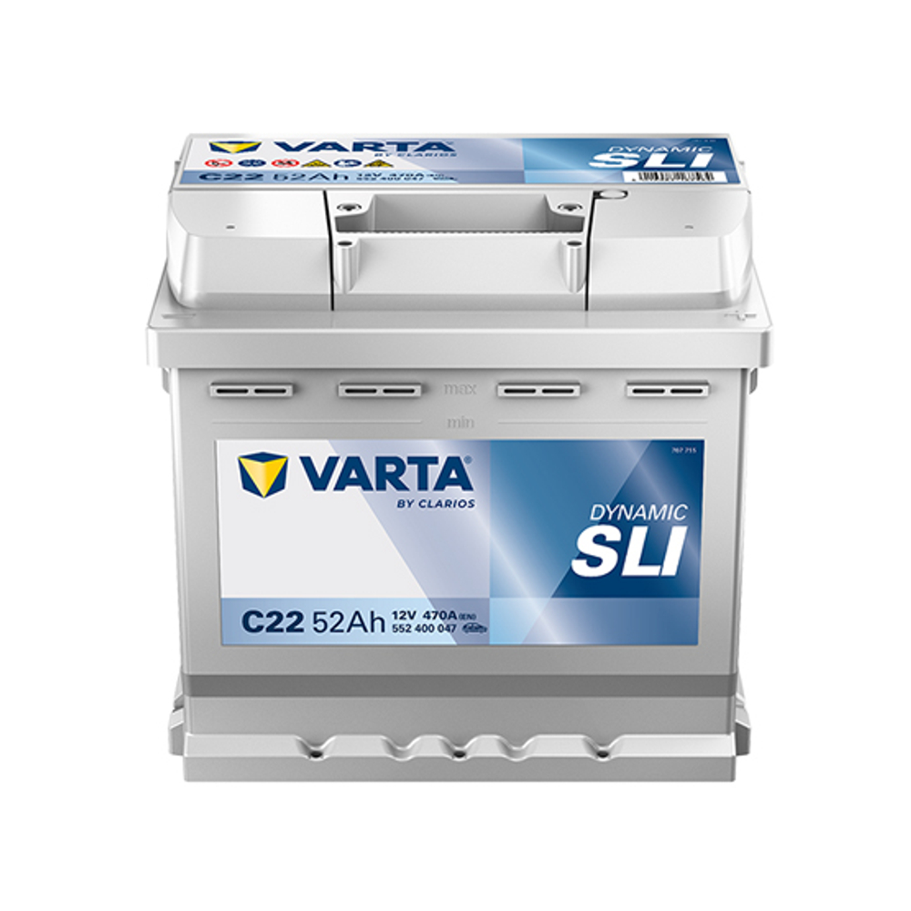 Аккумулятор VARTA Dynamic SLI 52 А/ч обратный R+ 207x175x190 L1 EN 470 А