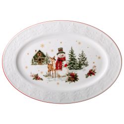 БЛЮДО ОВАЛЬНОЕ LEFARD "WINTER STORY" 30 СМ