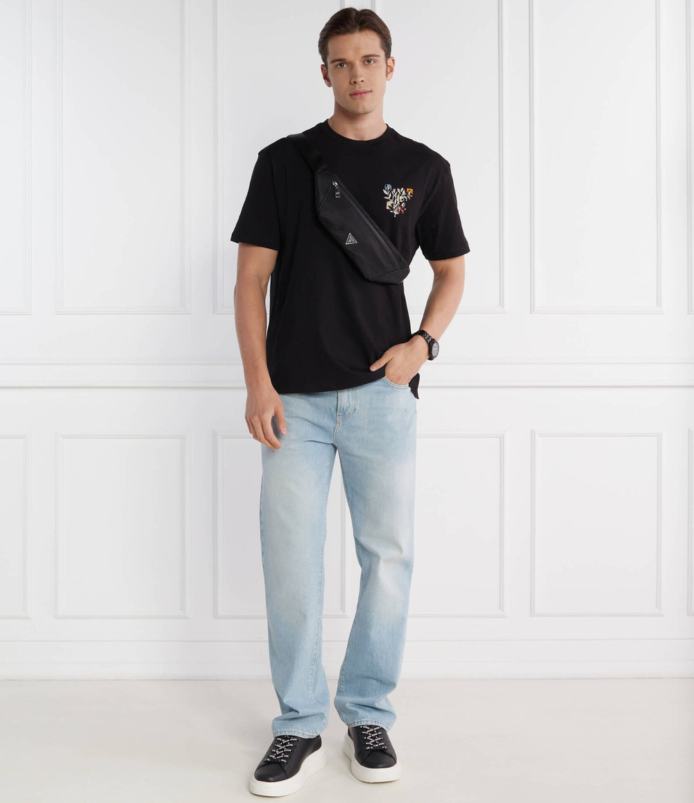 Футболка SS CN SMALL ABSTRACT GUESS - черный(M4GI19 K8FQ4)