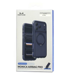 Накладка для i-Phone 17 Pro Keephone Monica Airbag Pro сине-прозрачный