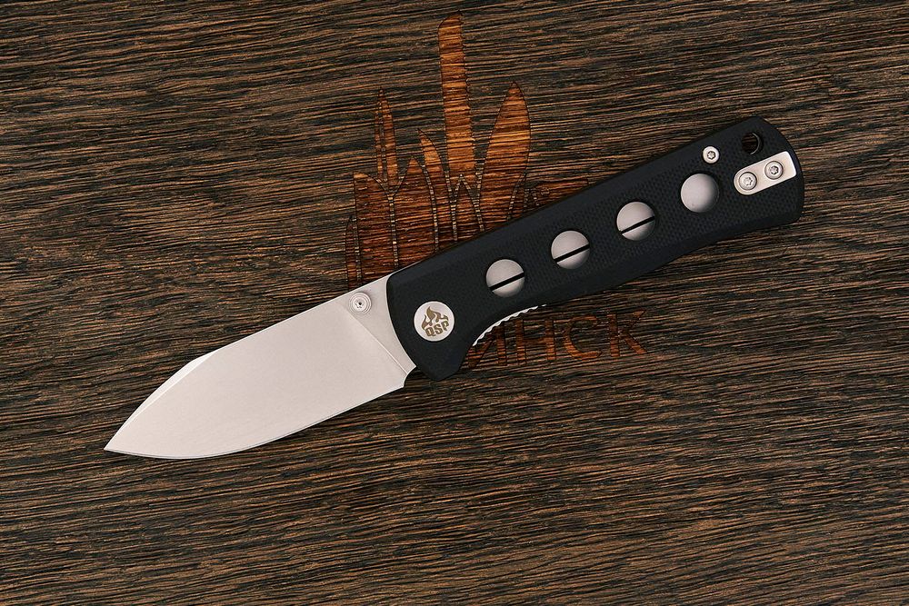 Нож складной QSP QS150-A1 Canary Folder, клинок 72мм, сталь Sandvik 14C28N, рукоять G10 чёрный