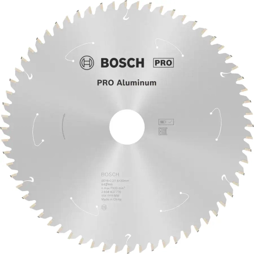 Циркулярный диск по алюминию ALuminium Cordless PRO 216x2x30 мм T64 BOSCH 2608837776