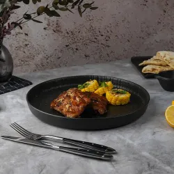 Тарелка с бортом d 27 см h3 см Black Raw Wood P.L. Proff Cuisine [3]
