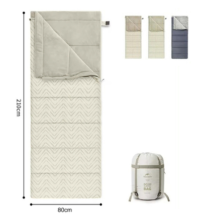 Мешок спальный Naturehike Shanmi, 210х80см, (ТК: +10C), (правый), светло-зеленый