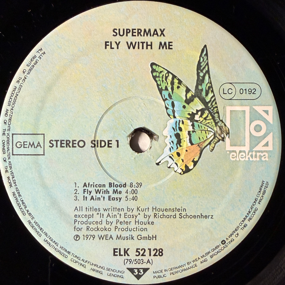 Supermax- Fly With Me (Германия 1979г.)