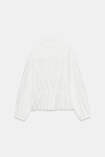 КУРТКА С ВОРОТНИКОМ-СТОЙКОЙ И КУЛИСКОЙ — ZARA
