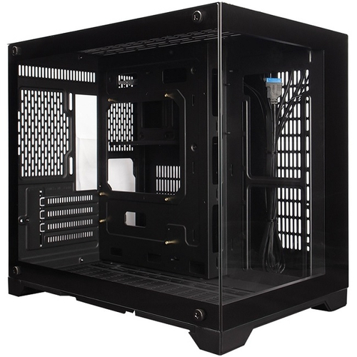 Корпус Mini-Tower 1STPLAYER MEGAVIEW MV6-T, Micro-ATX, черный (MV6-TP-BK)