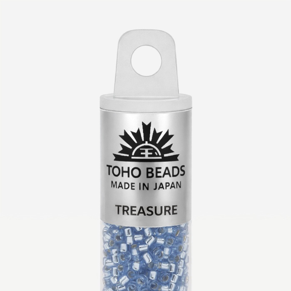 Японский бисер TOHO Treasure (№33), с внутренним серебрением, прозрачный