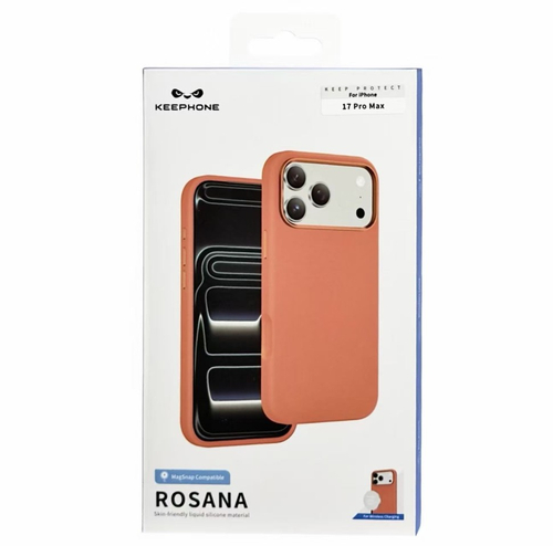 Накладка для i-Phone 17 Pro Max Keephone Rosana MagSnap оранжевый