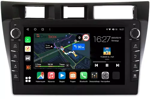 Магнитола для Toyota Mark II 110, Verossa 2000-2004 (вниз) - Canbox 9182 Android 10, Быстрая, CarPlay, 4G SIM-слот