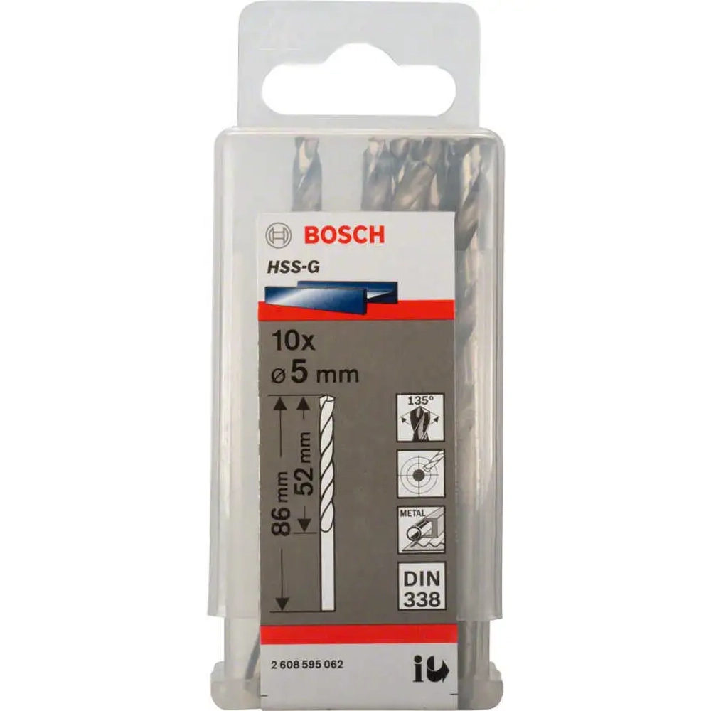Сверло по металлу HSS-G 5 мм BOSCH 2608595062