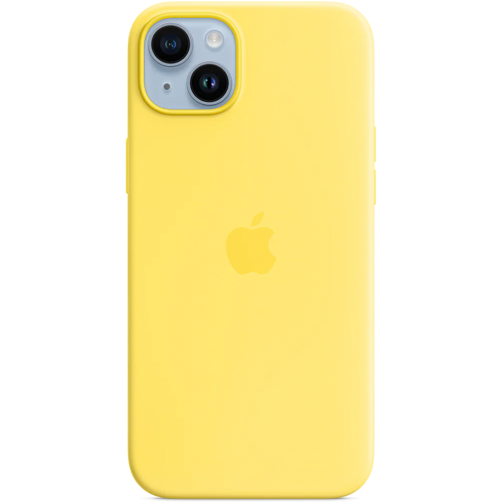 Силиконовый чехол с поддержкой MagSafe Apple Silicone Case для iPhone 14 Plus, Canary Yellow (Канареечный)