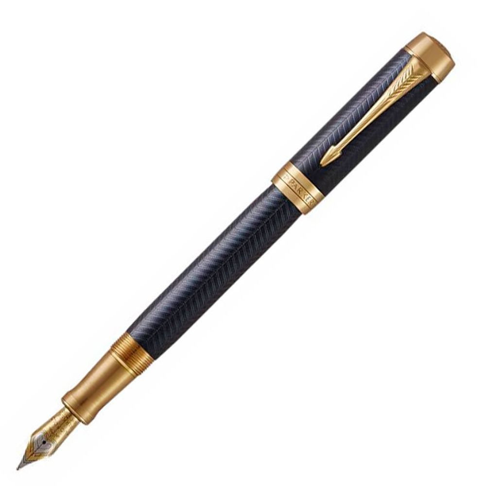 Перьевая ручка Parker Duofold F307 Blue Chevron (1931369)