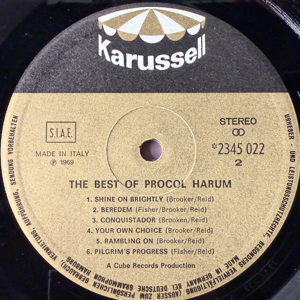 Procol Harum - The Best (Италия 1972г.)