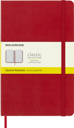 Блокнот Moleskine Classic (QP061R) Large 130х210мм 240стр. клетка твердая обложка красный