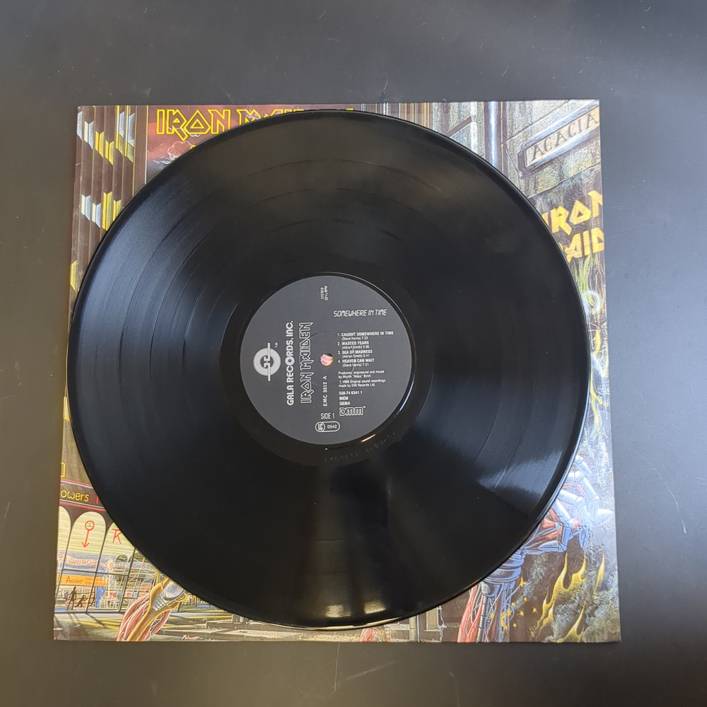 LP Iron Maiden - Somewhere In Time. Метал. Зарубежный рок. Виниловая пластинка 12 дюймов.