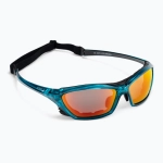 Спортивные очки OCEAN Lake Garda Transparent Blue / Revo Orange Polarized lenses
