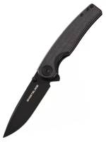 Нож складной GhostBlade Moroi, сталь D2, 58-62 HRC, Spear-point, рукоять микарта чёрная, замок Liner lock, 96 г