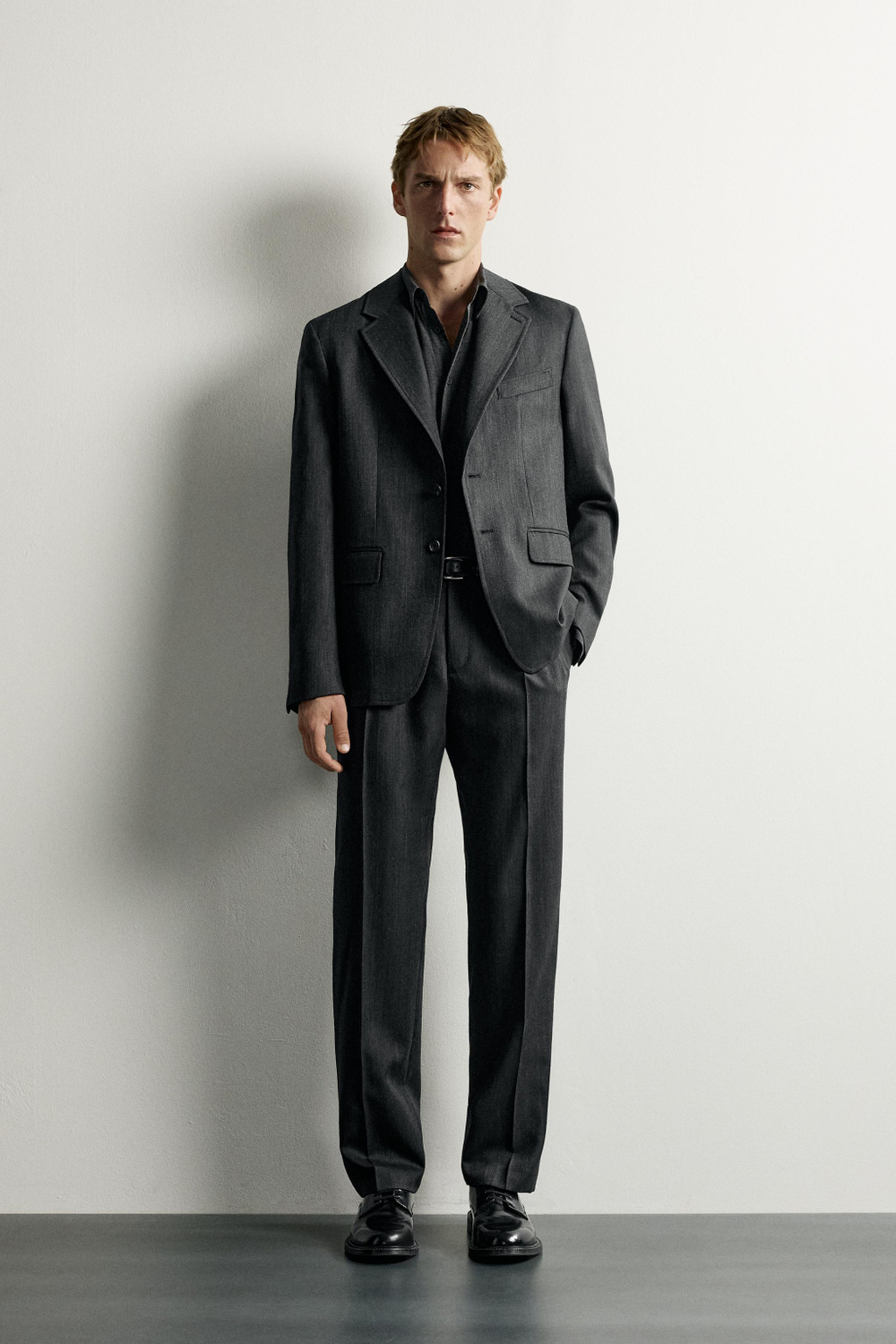 КОСТЮМНЫЕ БРЮКИ 100% ШЕРСТЬ REGULAR FIT — ZARA