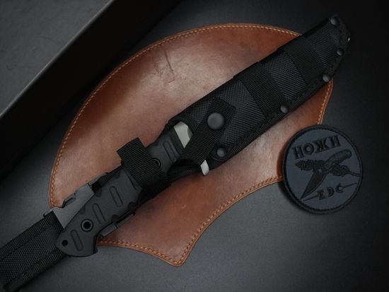 Полевой нож НОКС Ягуар М (AUS8) 602-780421 c клинком из стали AUS-8, рукоять G10