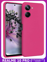 Мягкий Soft Touch чехол из силикона для REALME 10 PRO (не PLUS !) с бархатной подкладкой