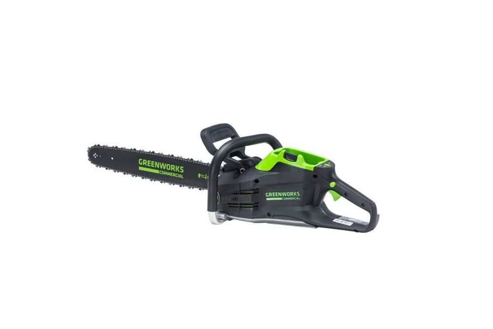 Цепная пила Greenworks GC82CS51k5, 82v, 51 см, в комплекте с АКБ 2х5 А·ч и двойное ЗУ (аккумуляторная)