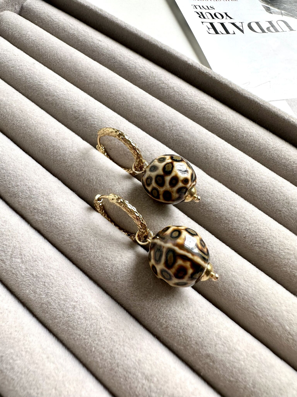 Серьги конго серебро с жемчугом