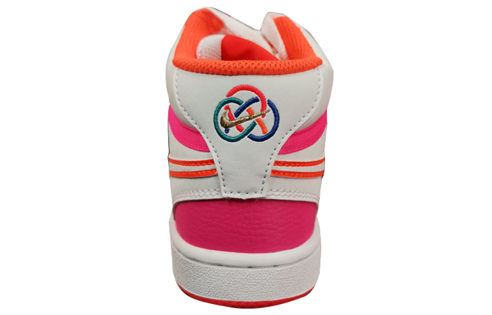 Nike Court Vision Mid Shoes For White/Pink Women"s