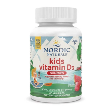 Vitamin D3 Kids 400 IU 60 жевательных пастилок Nordic Naturals
