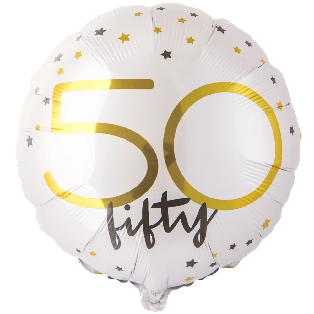Купить круглый шар с гелием на 50 летие мужчине или женщине