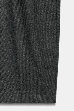ZARA МЯГКИЕ БРЮКИ CARROT FIT, ТЕМНО-СЕРЫЙ