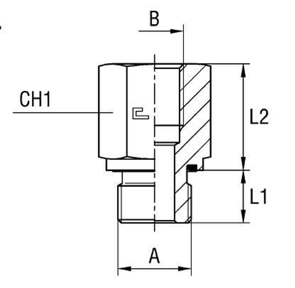 Соединение PFE BSP 1/4 BSP 3/4