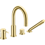 Смеситель на борт ванны Boheme UNO 460-G Gold