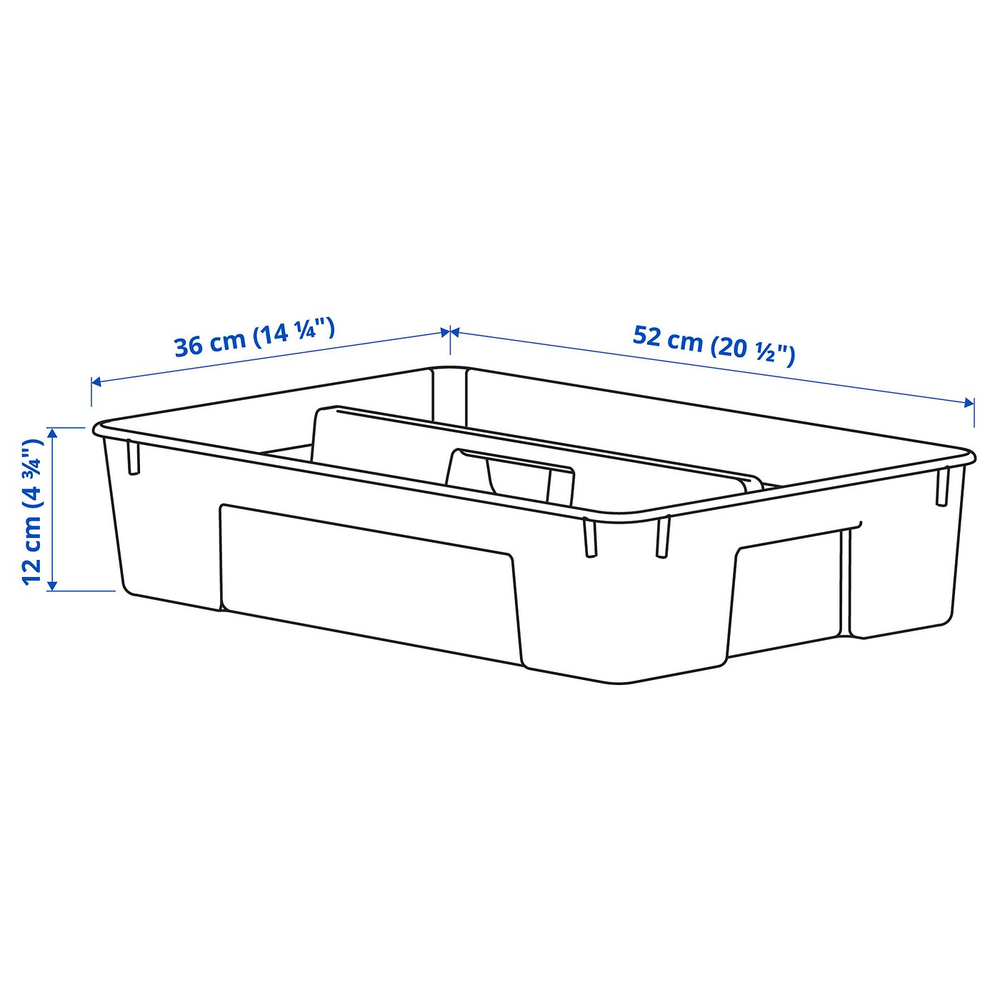 IKEA SAMLA  (ИКЕА САМЛА)  -  Вкладыш для контейнера 45/65 л - прозрачный