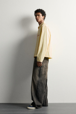 РУБАШКА В ПОЛОСКУ С ТЕКСТОМ BOXY FIT — ZARA
