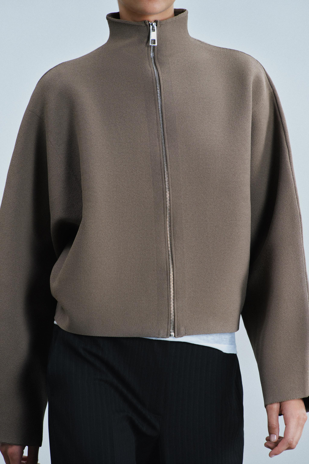 КАРДИГАН НА МОЛНИИ — ZARA