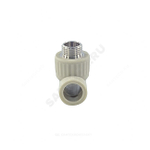 Тройник PP-R комбинированный серый Дн 25х3/4" НР VALFEX 10128025Г