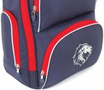 Рюкзак BRAUBERG CLASSIC, легкий каркас, премиум материал, Lion, синий, 37х32х21 см, 228829