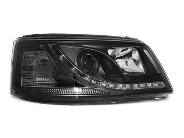 Фары передние BLACK для VW T5 04.03-08.09