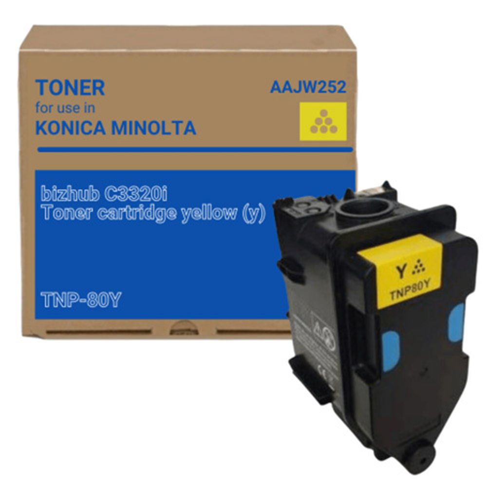 Тонер-картридж TNP-80Y Konica-Minolta bizhub C3320i желтый aajw252