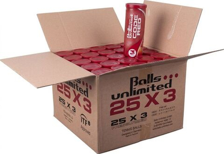 Картон теннисных мячей Balls Unlimited Code Red 25x3B
